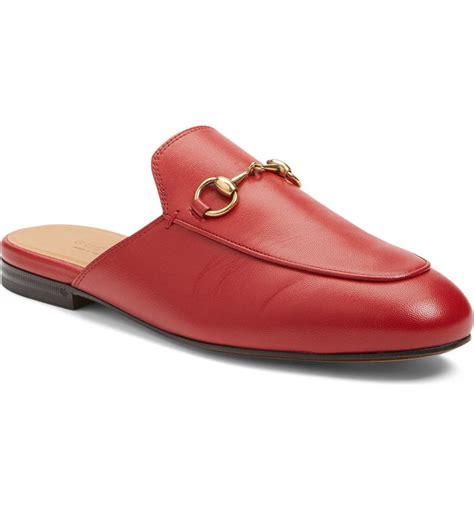 red princetown gucci mules|gucci princetown mules women.